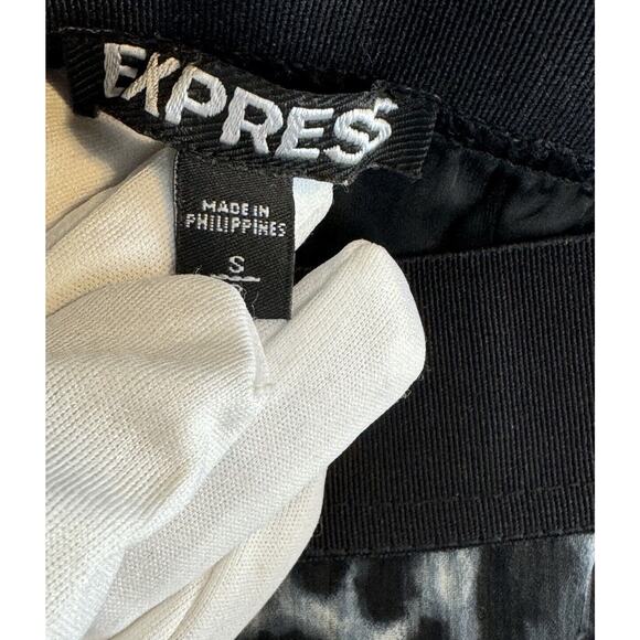 Express Leopard Maxi Skirt, Black, Gray & White, Sz: SP, 61-00 - Picture 13 of 16